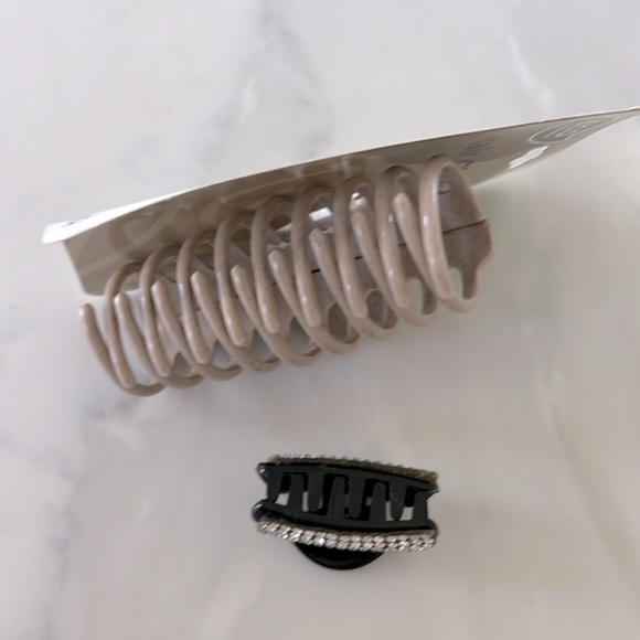 🆕 3-inch Large Claw Clip & Mini Bedazzled Hair Clip (2 pack). NWT. - Picture 5 of 5